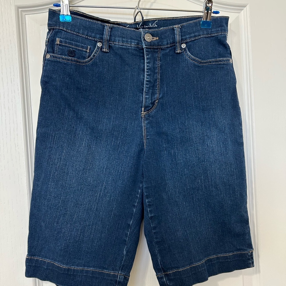 Gloria Vanderbilt Blue Denim Women's Bermuda Shorts
